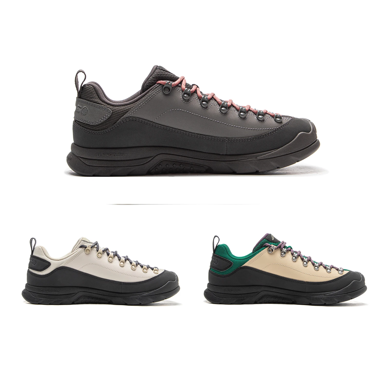 Li-Ning للجنسين CLU تدفق في الهواء الطلق حذاء كاجوال LN سحابة توسيد عرافة LOC المضادة للانزلاق بطانة الرجال النساء المشي أحذية رياضية AHCV055 #2