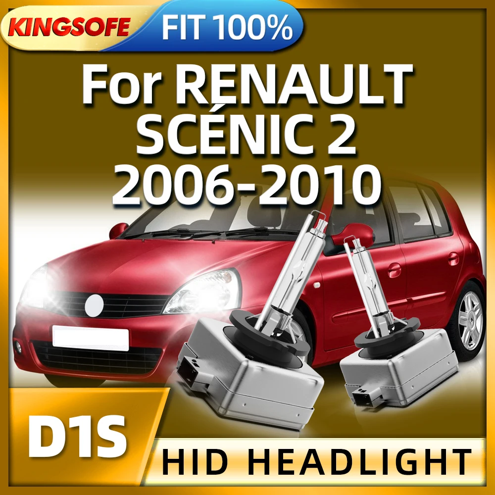 

KINGSOFE D1S Xenon Bulb 12V 35W HID Light Accessories Car Headlight For RENAULT SCENIC 2 2006 2007 2008 2009 2010