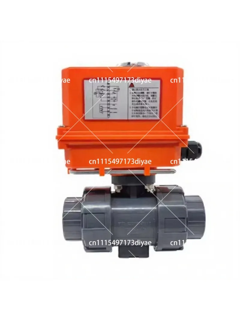 Electric Plastic UPVC Ball Valve Quick Cut-off Double Order O-type Live Switch Valve
