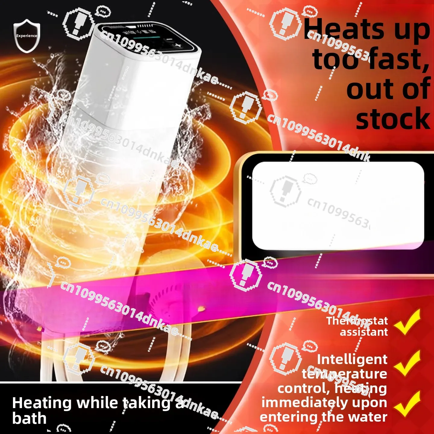 Bath Special Heater Water and Electricity Separation Water Circulation Folding Bath Basin Bathtub Household Intelligent Electric