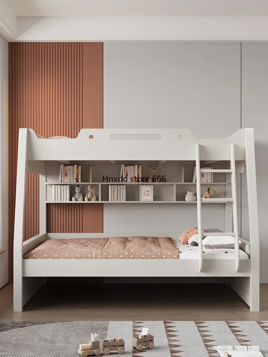 Modern simple upper and lower high and lower mother and child bunk beds