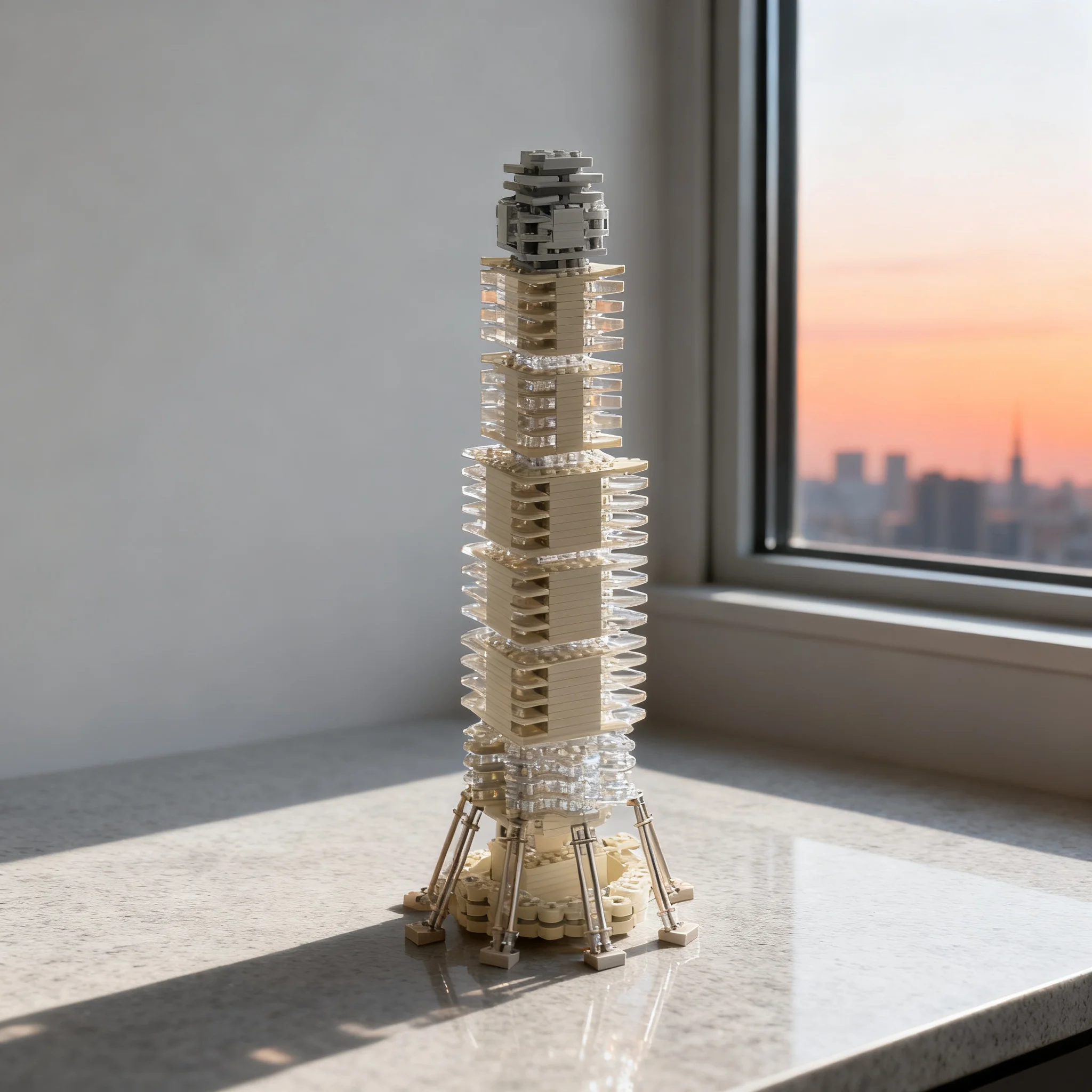 1178pcs MOC Architecture Skylines Sino Tower Hong Kong Model Toys Building Blocks Architecture Christmas Gift DIY Idea Assemble
