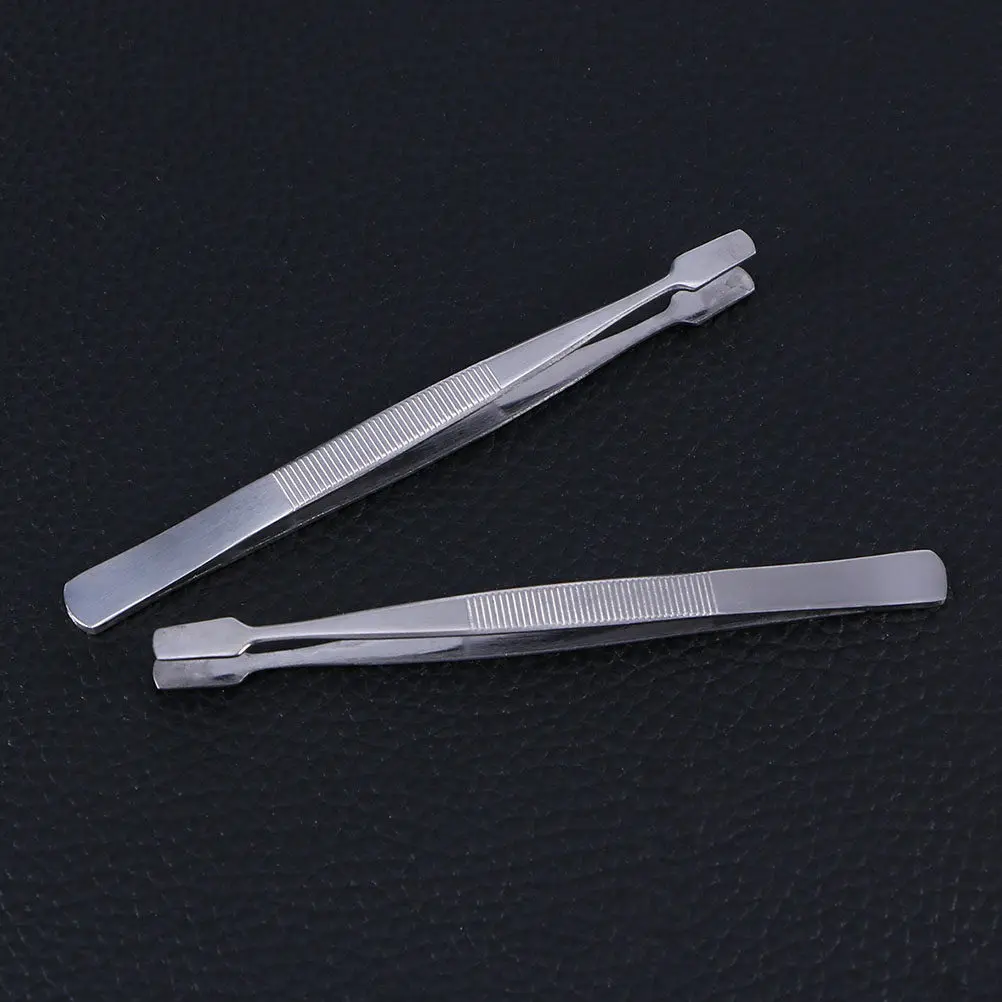 Stamp Tweezers 3 Piece Stainless Steel Precision Tool for Accurate Placement of Stamps Beads and Objects