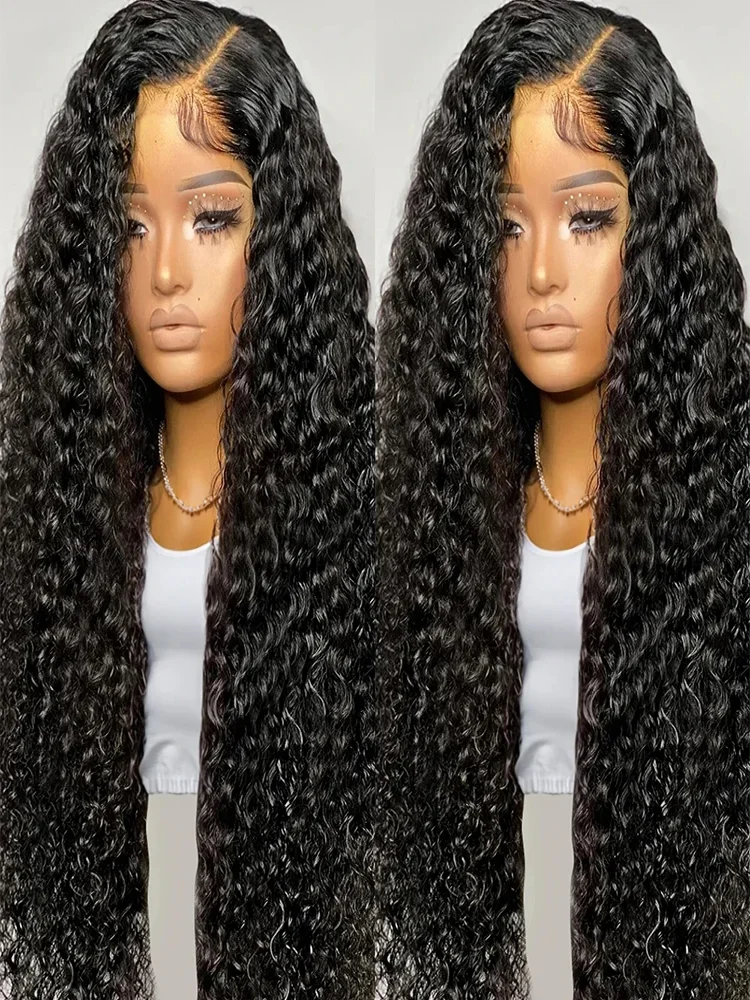 220 Density Glueless Wig Human Hair Ready To Wear Deep Wave Wig Human Hair Quality 13x4 Curly Human Hair Wig Frontal Human Wig