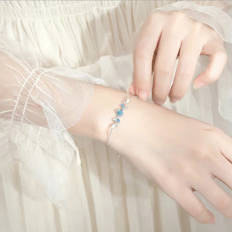 925 Sterling Silber trend ige einfache Halskette Armband Ringe für Frauen Mädchen Hochzeit Verlobung Valentinstag Geschenk gesetzt