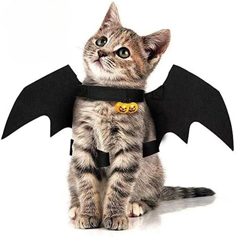 

1 Set Halloween Bat Wings Toy Pet Prank Toy Creative Funny Cat Dog Costume Felt Halloween Double Wings Gifts for Children