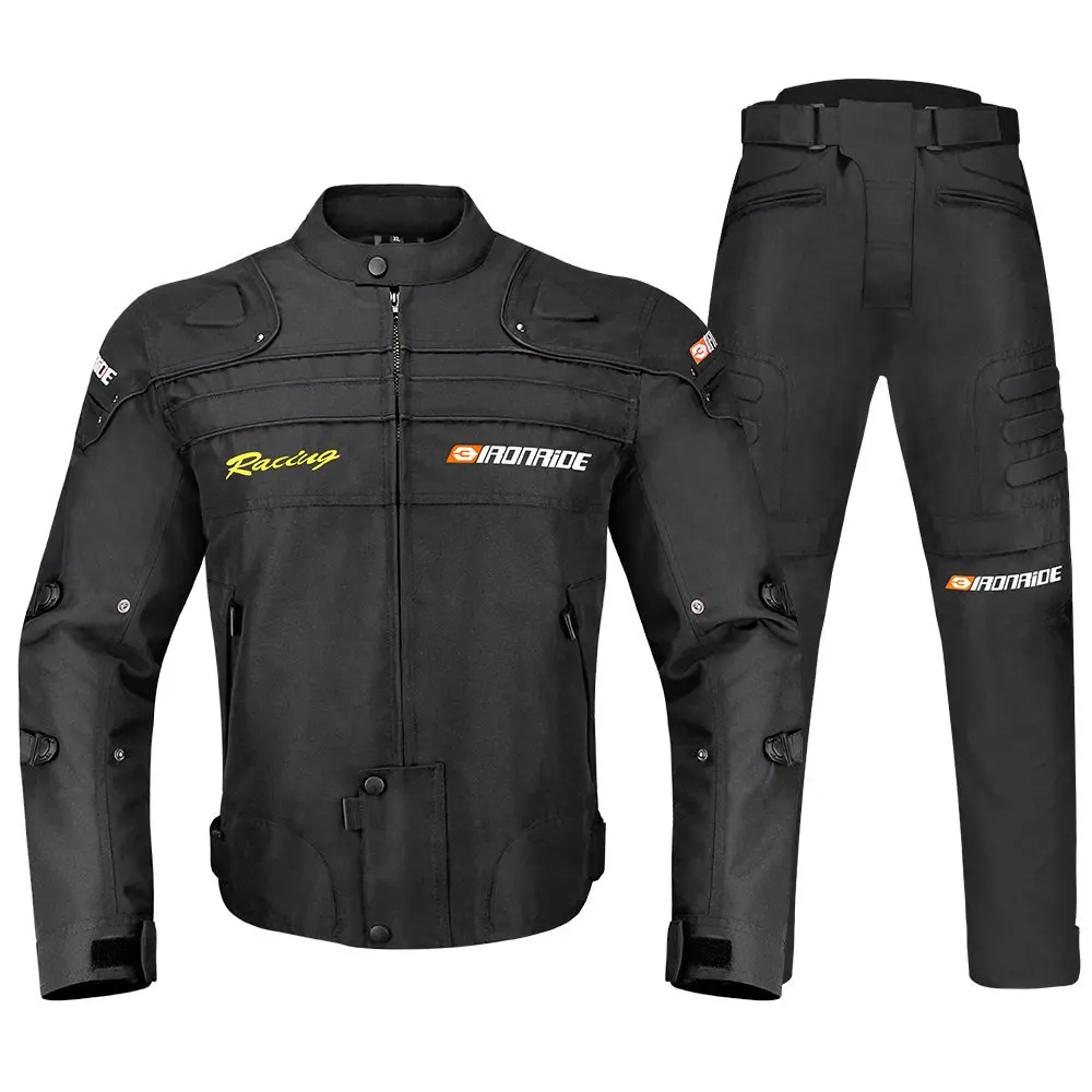 Men Motorcycle Jacket Waterproof Motorbike Riding Coat Moto Jacket Motorbike Riding Clothing Black Motorcycle Equipment