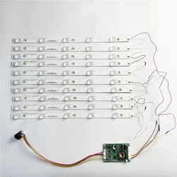 10 Uds. Kit de tira de 5 lámparas de retroiluminación LED de 425mm con filtro de lente óptica para TV LED LCD de 39 40 42 43 pulgadas actualización de entrada de 12V CCFL