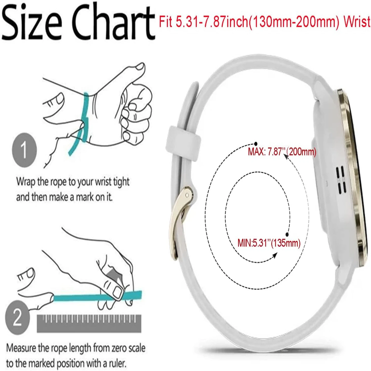 Stylish, Soft, and Comfortable Waterproof Silicone Watch Bands by Abanen - Durable and High Wear-Resistant Sport Band with Quick