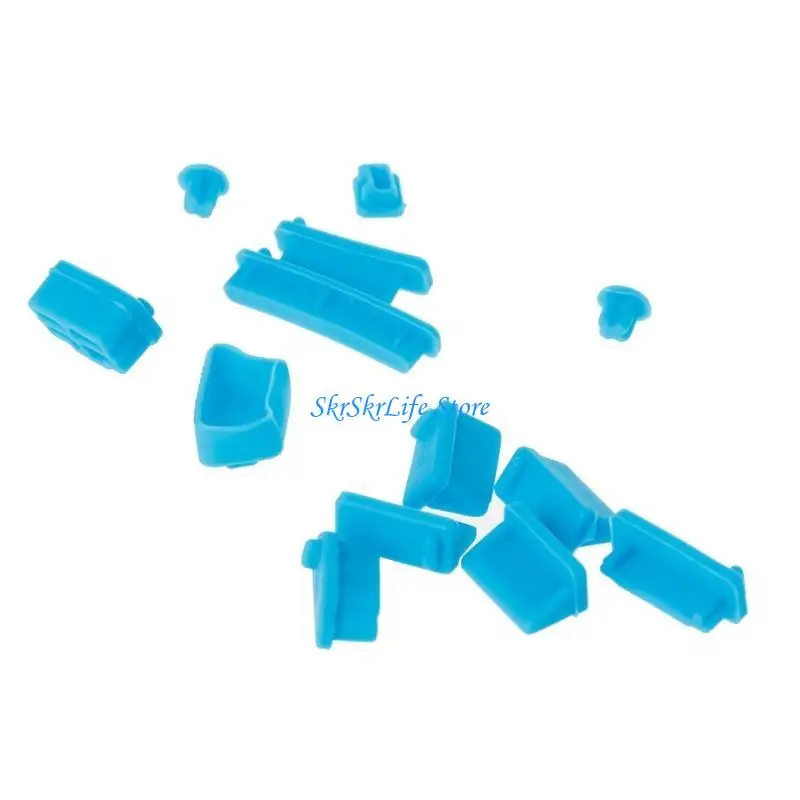 E65E Dustproof Plug Cover for Laptop Maintenance Connecting Port Stopper Plug Cover Full Set 13PCS