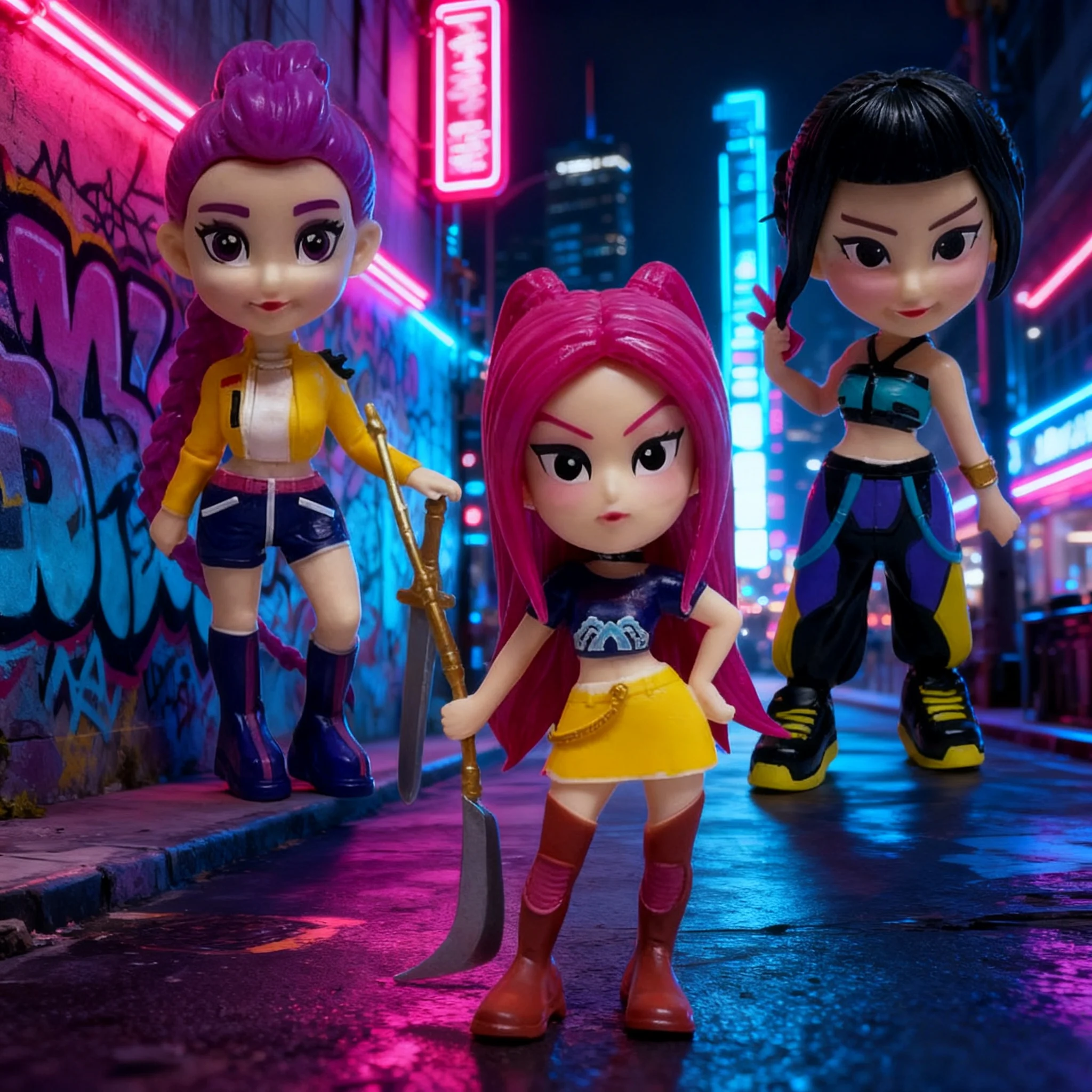 1/3/6PCS 2026 New Hot Girl Figure Model Toy PVC Cartoon Gaming Peripherals Desk Decoration Collection Figures Model Toy for Kid - view 3