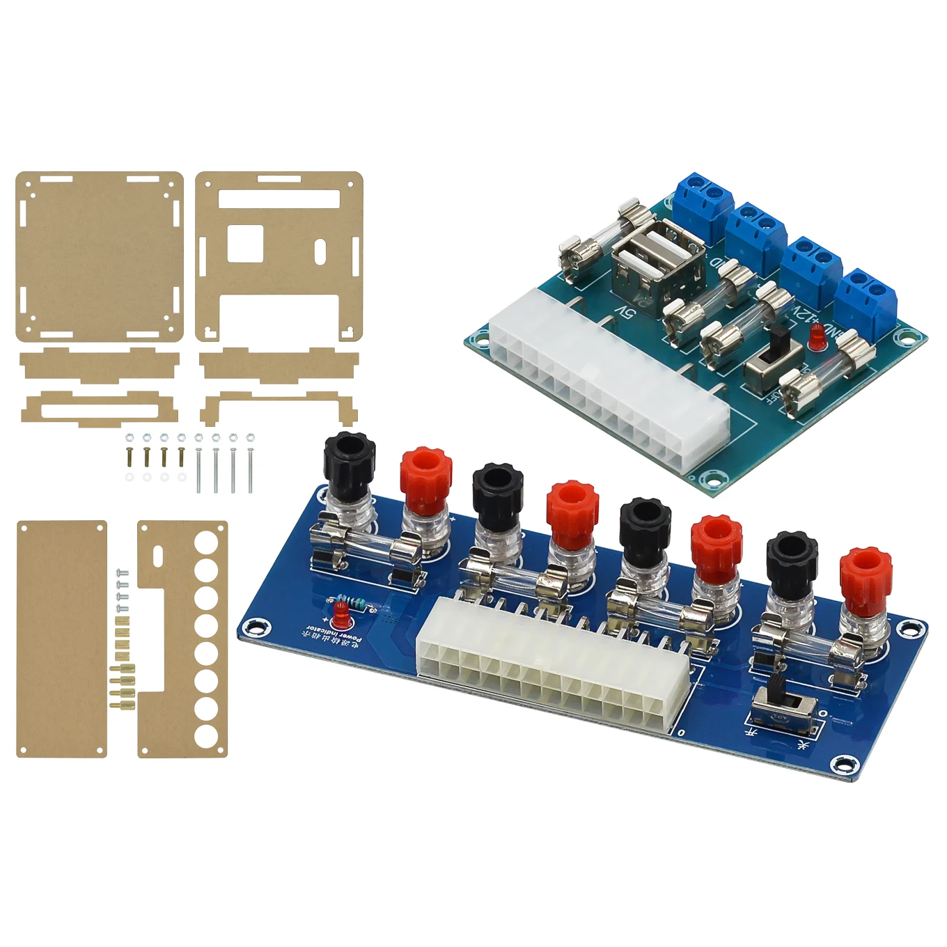 XH-M229 HU-M28W 24Pin Desktop PC Chassis Power ATX Transfer to Adapter Board Power Supply Circuit Outlet Module Output Terminal