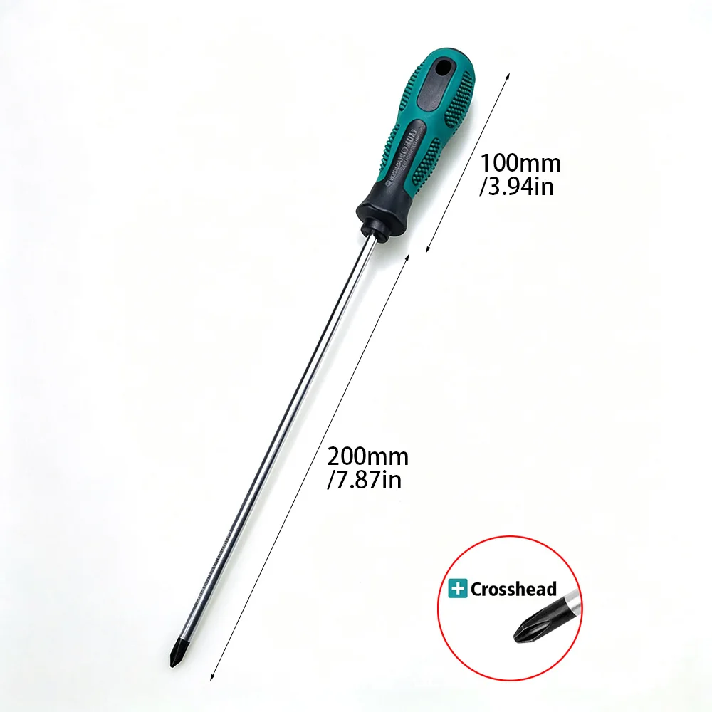 Extended‑Reach Magnetic Screwdriver, 20cm Shaft Length, Suitable for Home Maintenance and Vehicle Repair, Household Essential