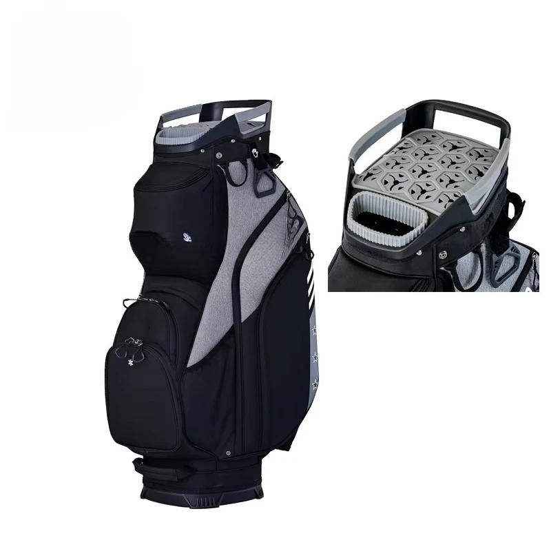 High Quality Premium Waterproof Black Golf Cart Club Bag Custom Luxury Golf Stand Bag for Men