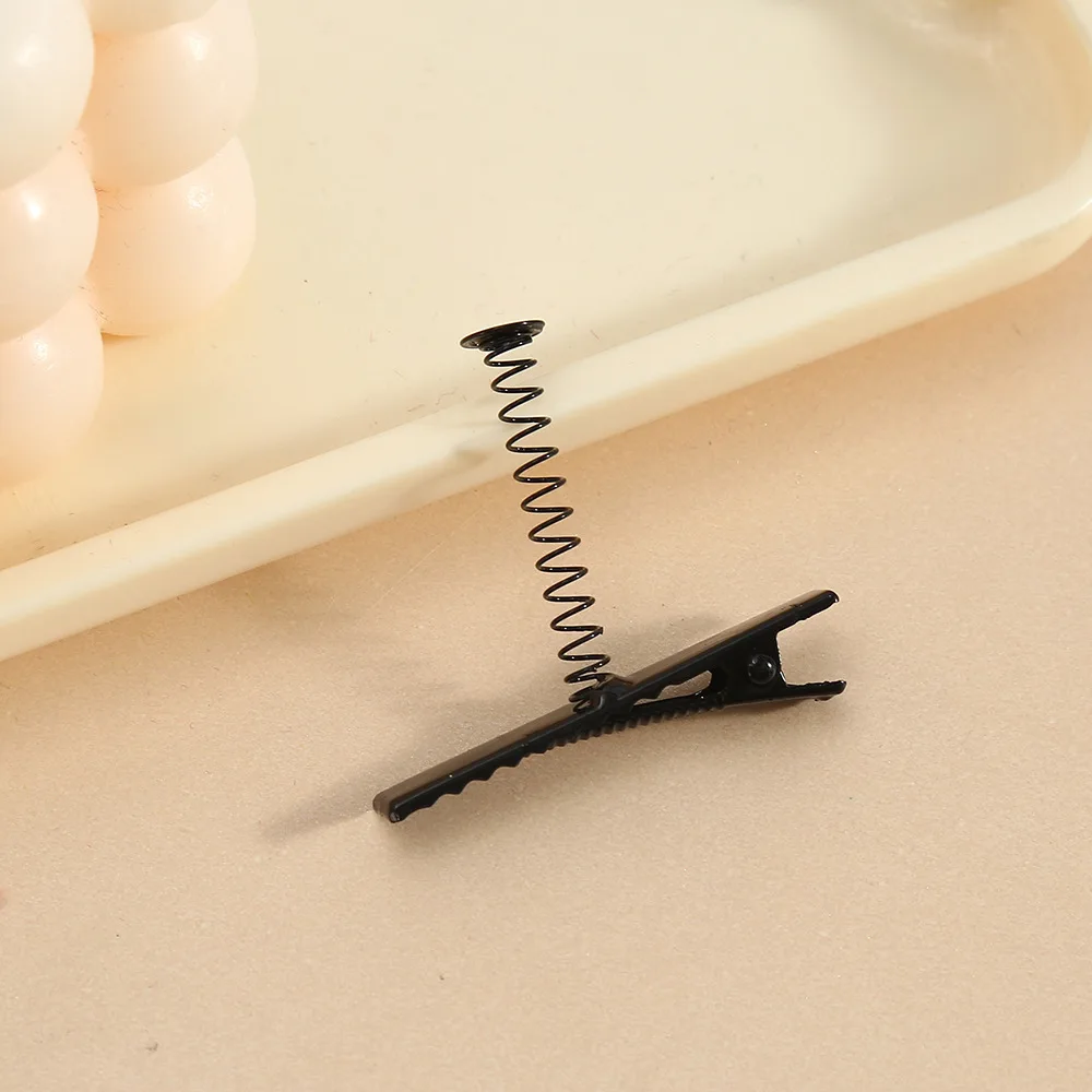 High Quality Black Metal Spring Clips DIY Base Accessories Simple Duckbill Barrettes For Professional Hair Crafting