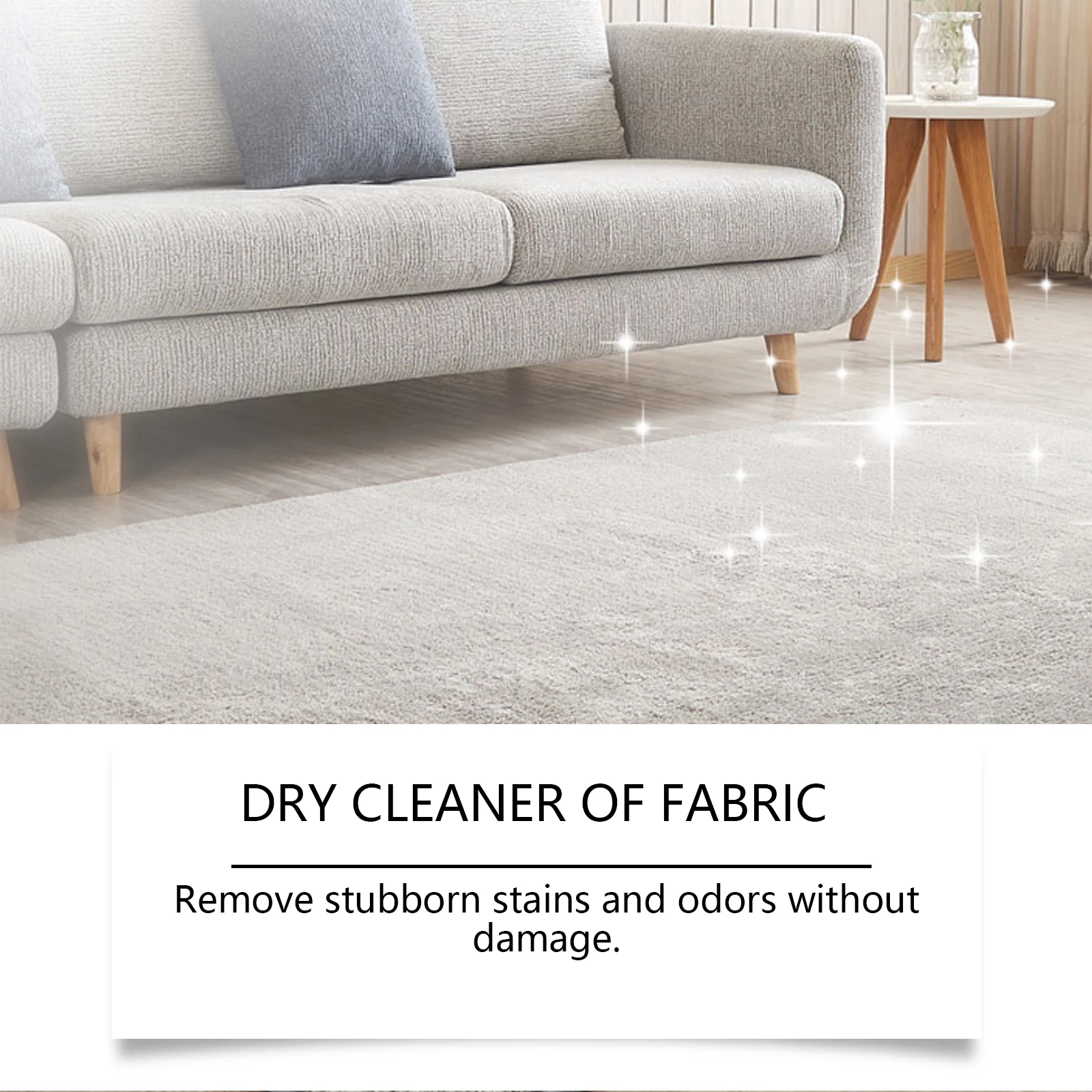 Fabric Foam Stain Remover, No Rinse Dry Cleaner for Clothes, Sofa, Carpet, Curtain, Upholstery, Fabric Upholstery Stain Cleaner