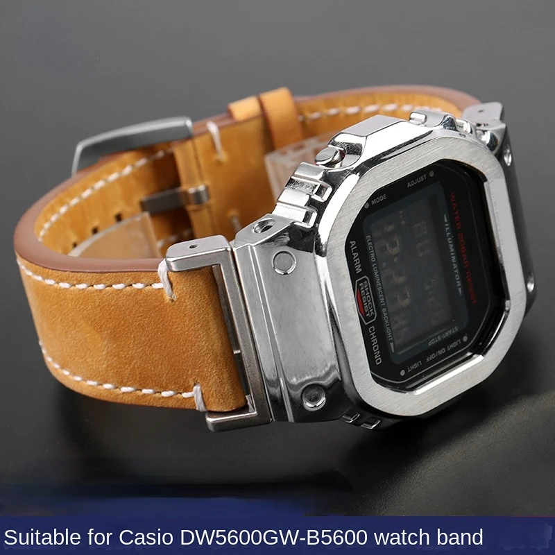 Ремешок для часов в винтажном стиле из воловьей кожи, с адаптером