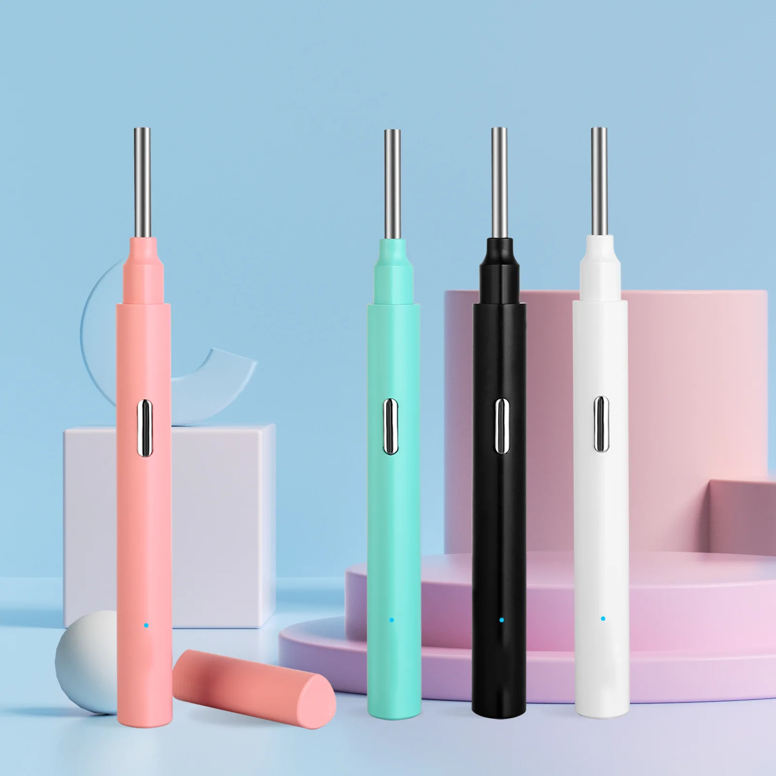 Ear Cleaner with camera Set Ear Sticks Otoscope USB C Charging Endoscope Wax Removal Tool Earpick MIni Camera Ear Cleaning