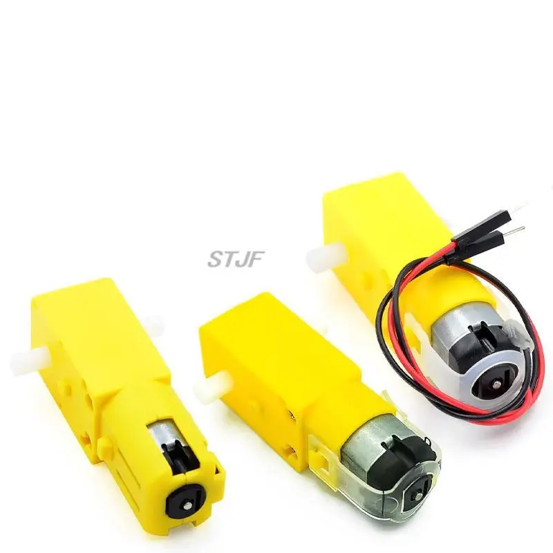 TT Motor 130 Motor Smart Car Gear Motor Robot Gear Motor Smart Car Double Shaft Yellow