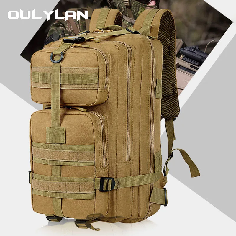 Imagem -05 - Mochila Tática Molle para Macho Mochila Militar Acampamento ao ar Livre Montanhismo Caminhadas Tamanho Médio 3p Alta Capacidade 35l