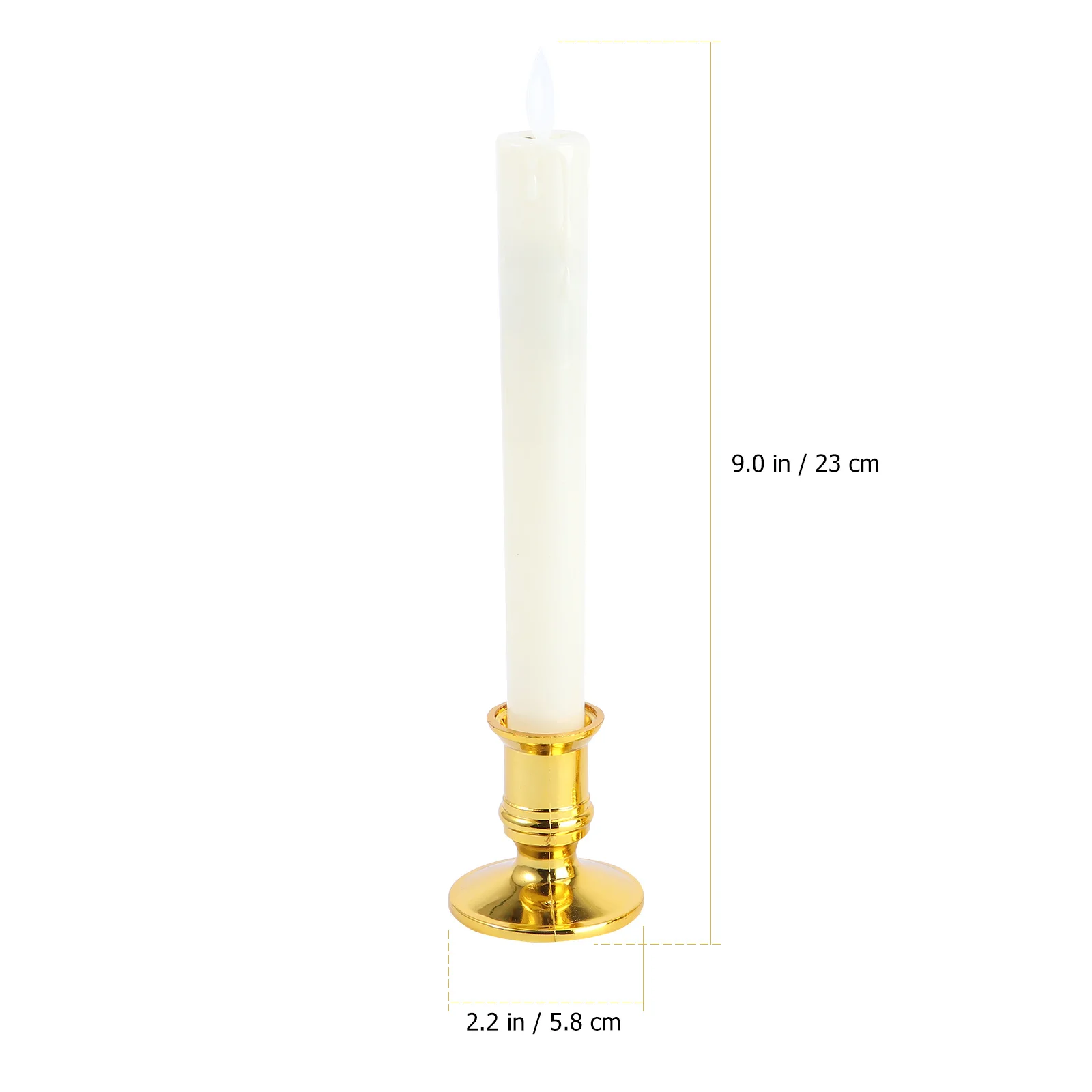 2 pçs led velas eletrônicas longas luzes sem chama simulação balanço lâmpada para decoração de festa luz noturna castiçal branco dourado
