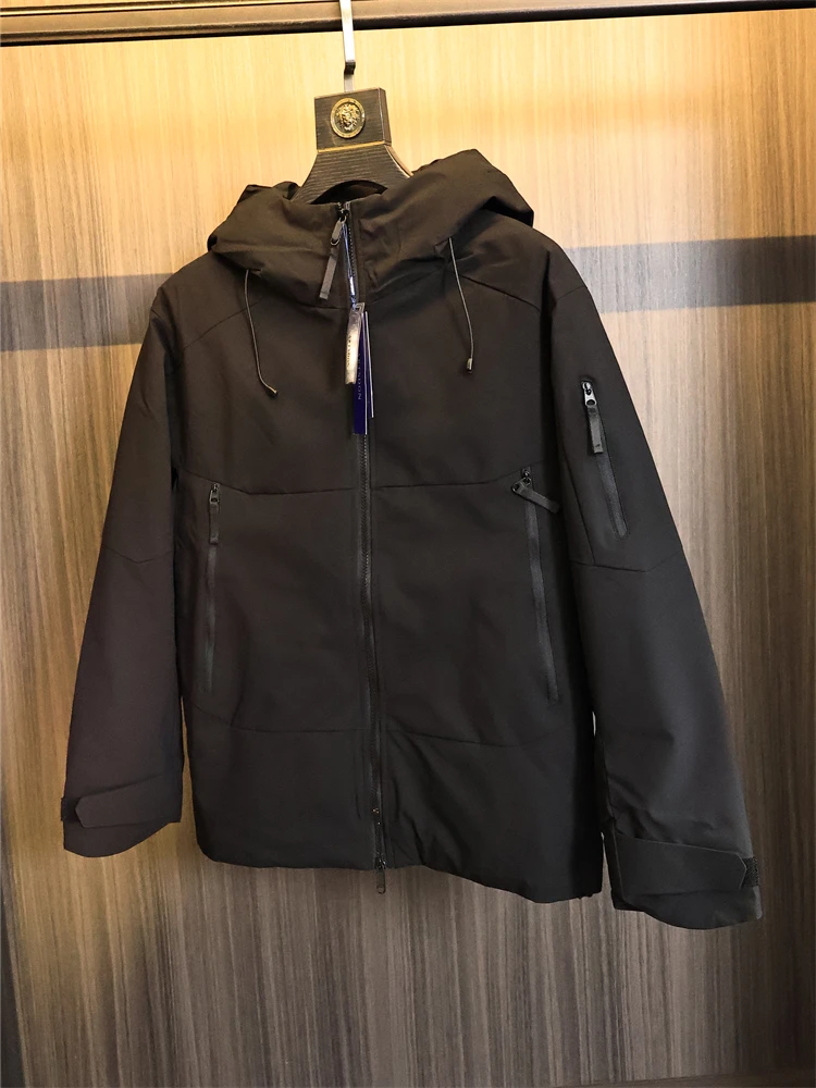 

Function Series Men's down Jaet 85% White Du down Outdoor Sports Faion Urban Sle Hooded Pure Color Versatile Autumn W...