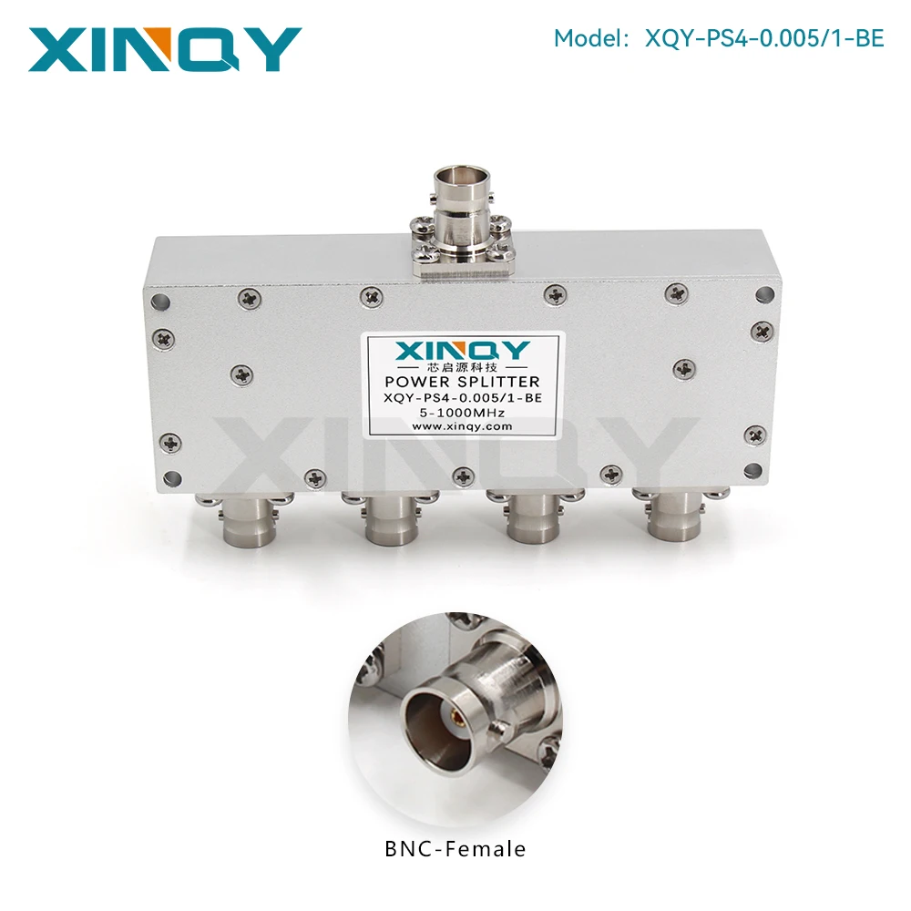 XINQY BNC Resistive Power Divider, DC-3GHz (0-3000MHz), Low-Frequency RF Power Splitter/Combiner