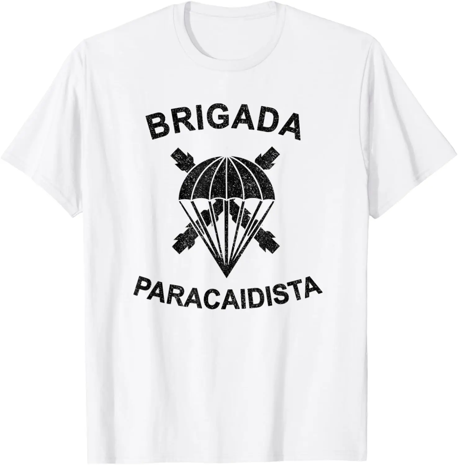 Brigada Paracaidista Bripac Ejército Español Paraca Militar Camiseta Short Sleeve Casual 100% Cotton Shirts