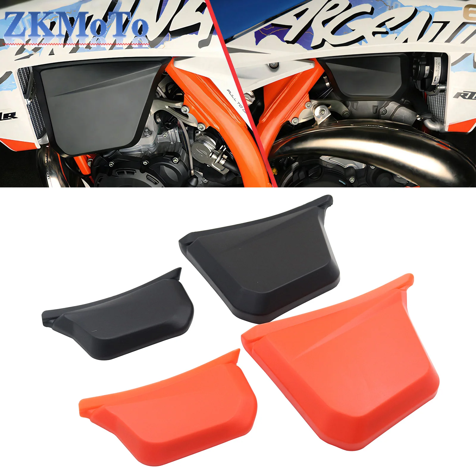 Pair Left Right Fuel Tank Cover Guard Protector For KTM 2024 EXC 150 EXC 250 EXC 300 2024 XC 125 2023 XC 250 XC 300 2023-2024