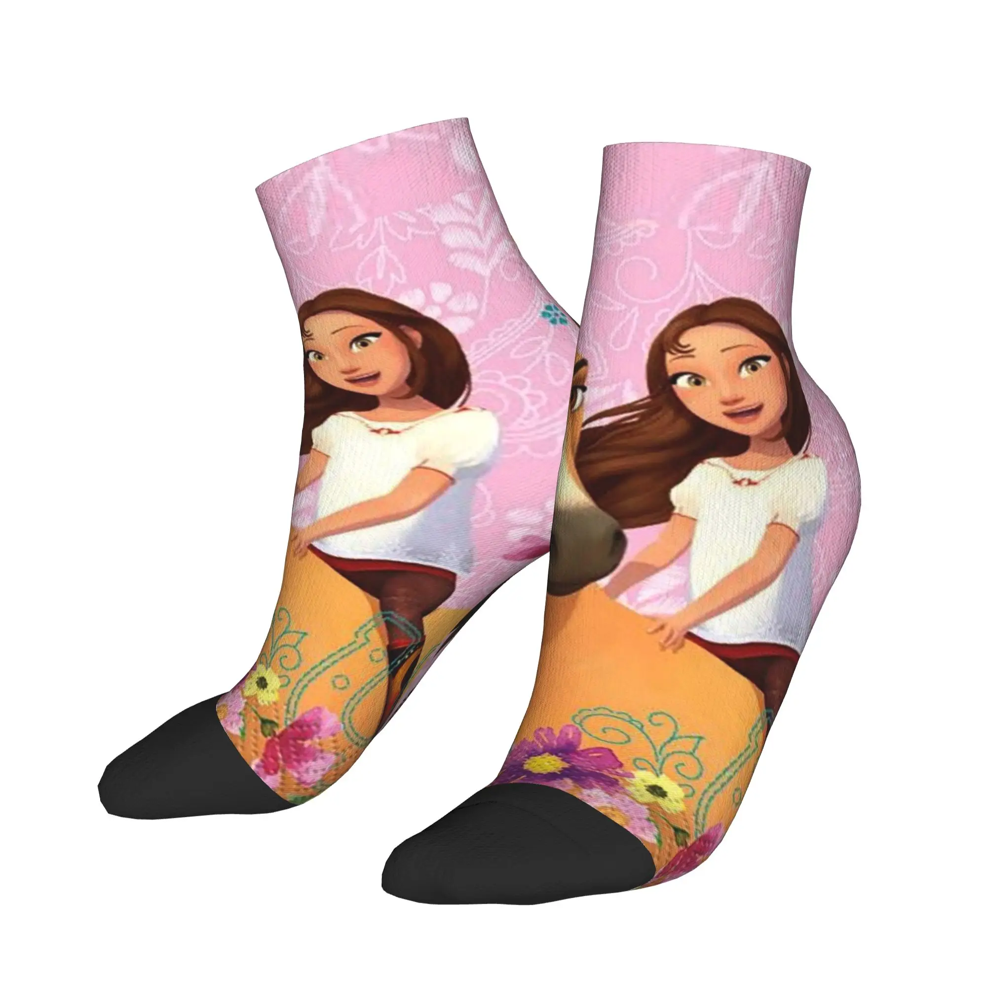 

Носки Spirit Riding Free в стиле Харадзюку, впитывающие пот, всесезонные носки, аксессуары для унисекс, подарок на день рождения