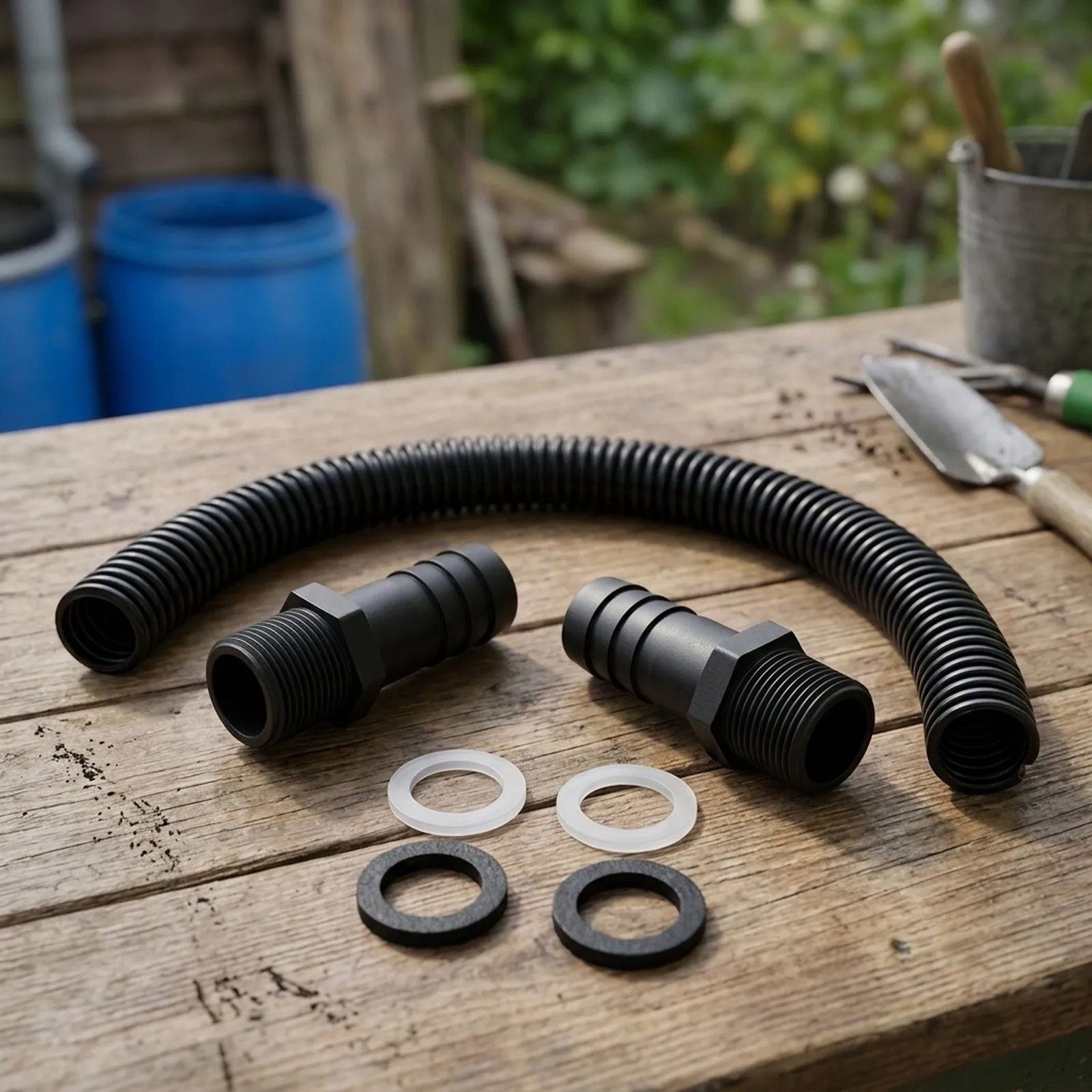 Pipe Washers In Series Hose Pipe Extension Kit Pipe Link Position Water Butts Outdoor Garden With 3/4 for bsp Thread