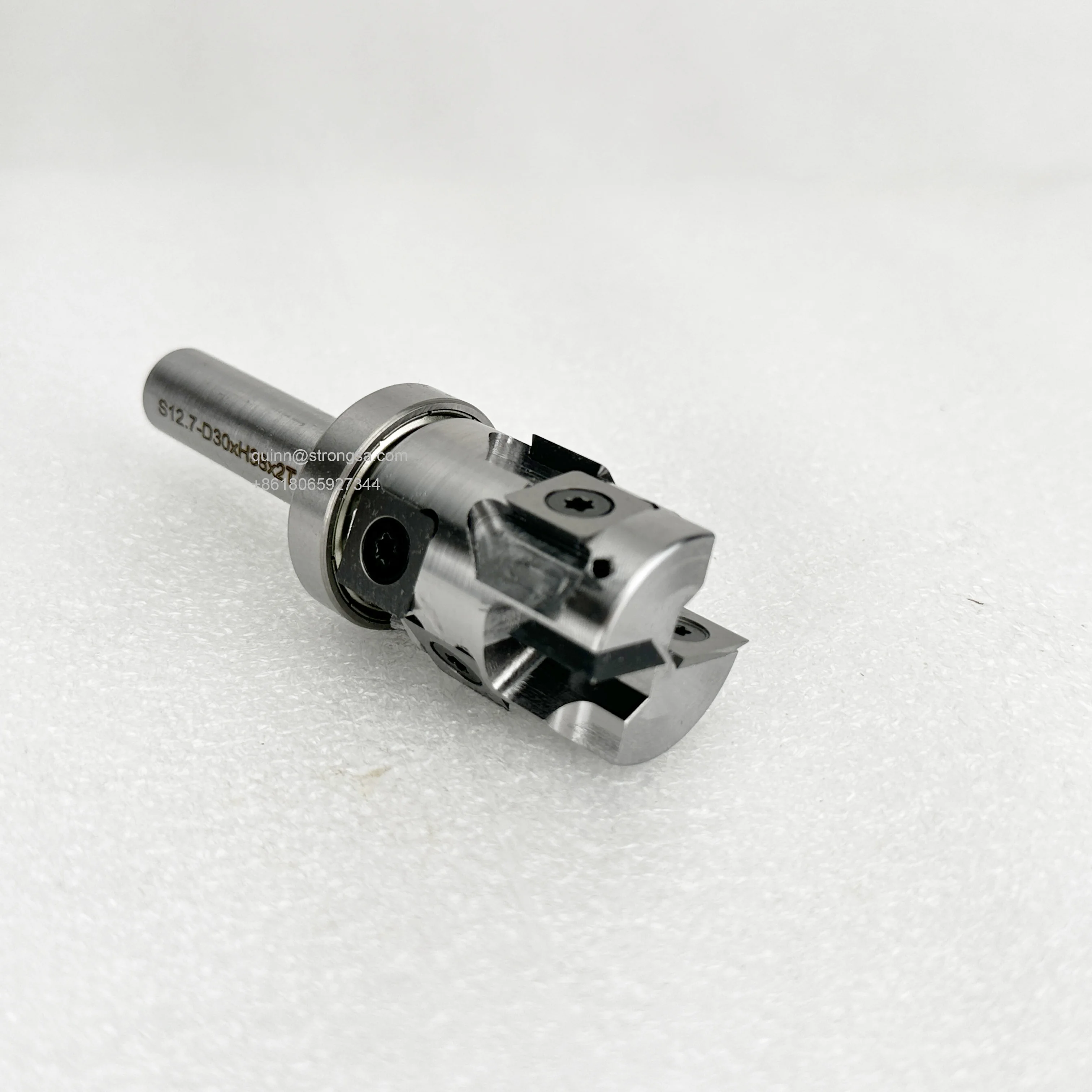 LIVTER Custom Size 1/2 Inch 12 mm Carbide Insert Wood CNC Router Bit for Drilling Hole Bottom Bearing Flush Trim Router Bit