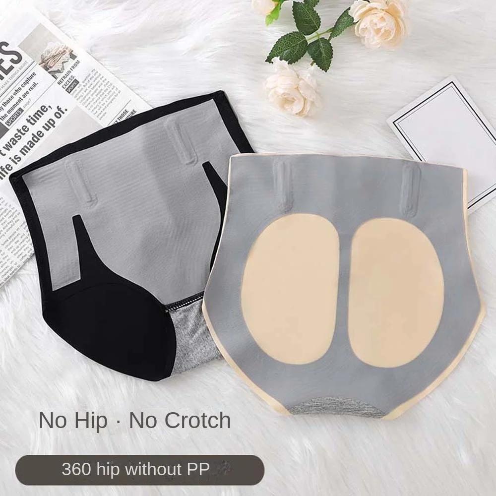 ارتفاع الخصر بعقب رفع ملخصات مع مشبك مدرب خصر الحرير الجليد الحرير سراويل الملابس الداخلية للتنحيف سلس سراويل النساء