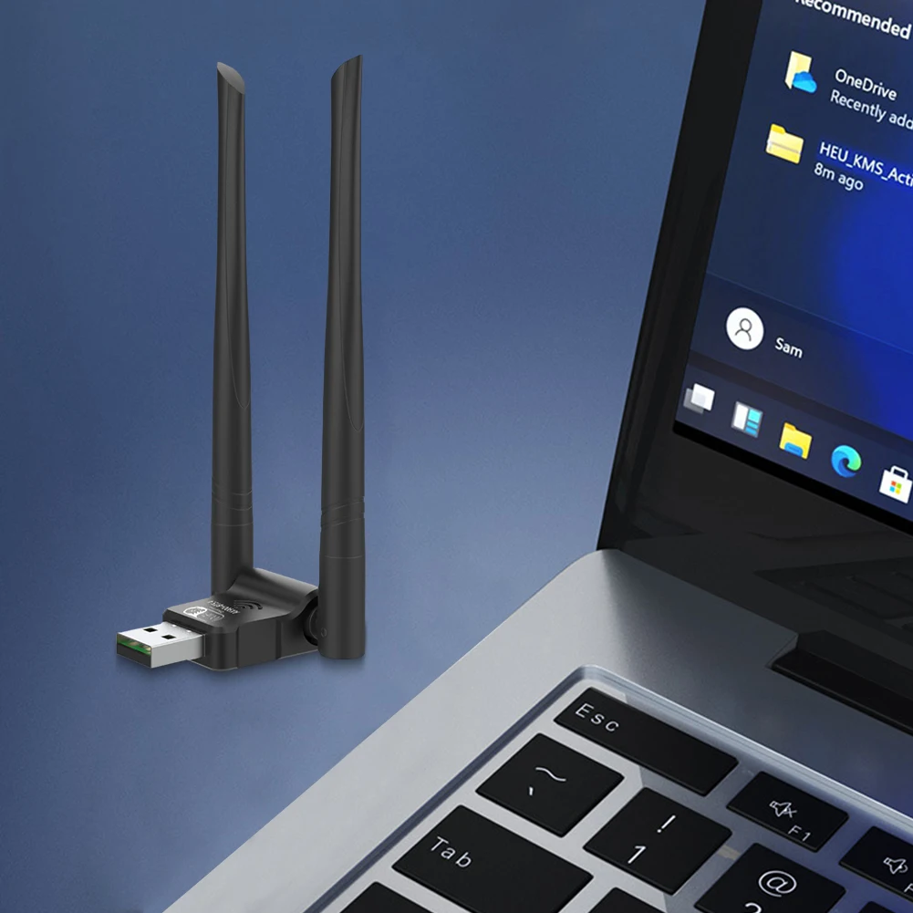 

1-3Pcs AX900 BT5.4 2In1 Wifi6 Computer USB Receiver Transmitter High-Speed 2.4G&5G Dual Band Drive Free Wireless Network Card