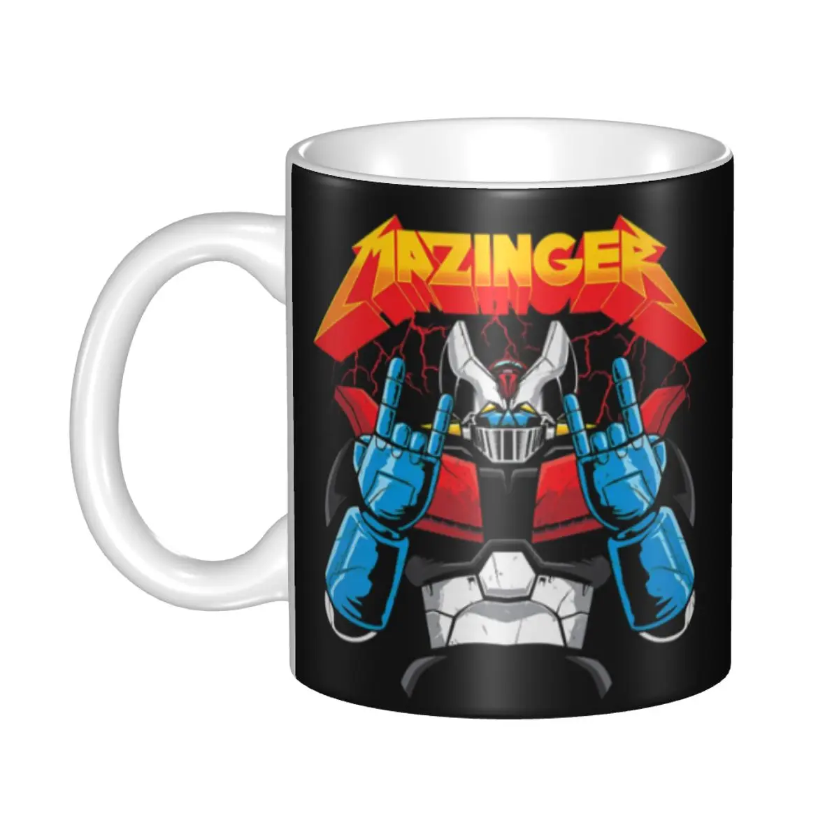 

Mazinger Z Mug Customized UFO Robot Anime Ceramic Coffee Mug Creative Present Men Women Outdoor Work Camping Cups And Mugs