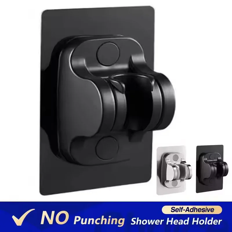 New Self-adhesive Bathroom Shower Holder Adjustable Punch Free Shower Bracket Gel Wall Mounted Stand Shower Faucet Accessories ﻿