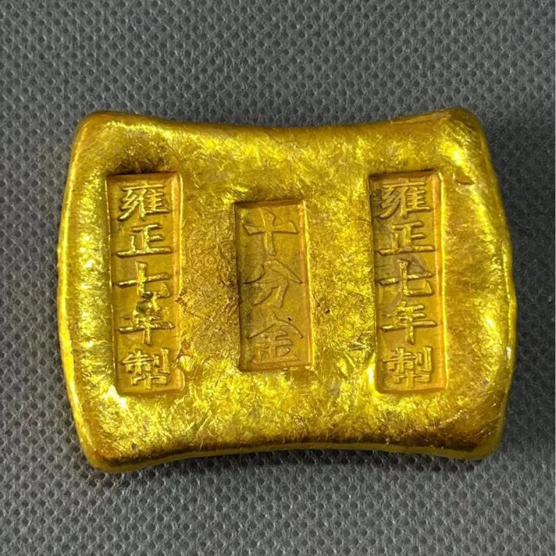 

Antique Antique Antique Copper Thickened Jin Fengxiang Gold Coin Gold Bar Gold Bar Gilding Gold Bar Gold Bar Collection Old Obje