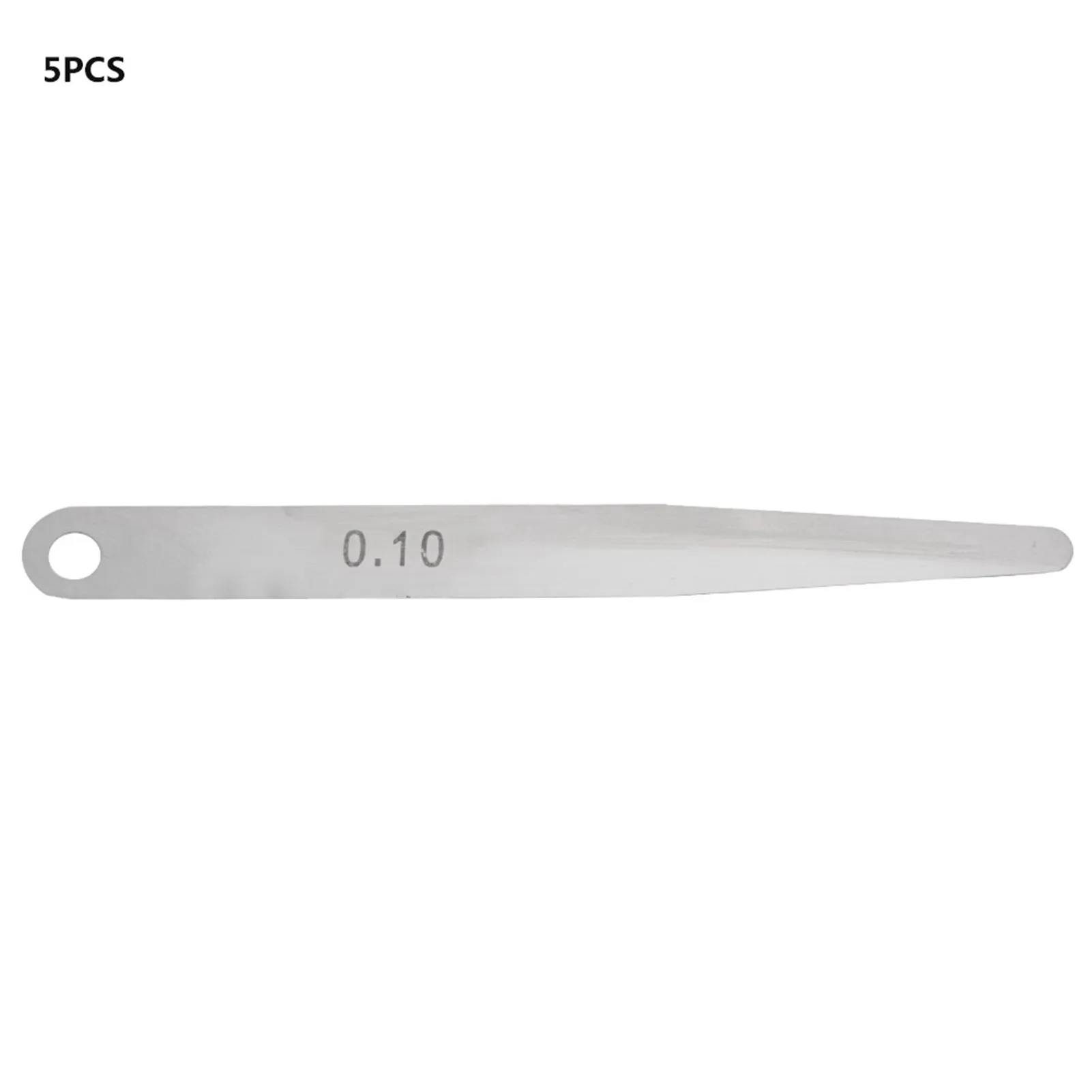 5 قطعة 0.1 مللي متر سمك المحسس قياس متري حشو سمك غيج أداة القياس (0.1 مللي متر)