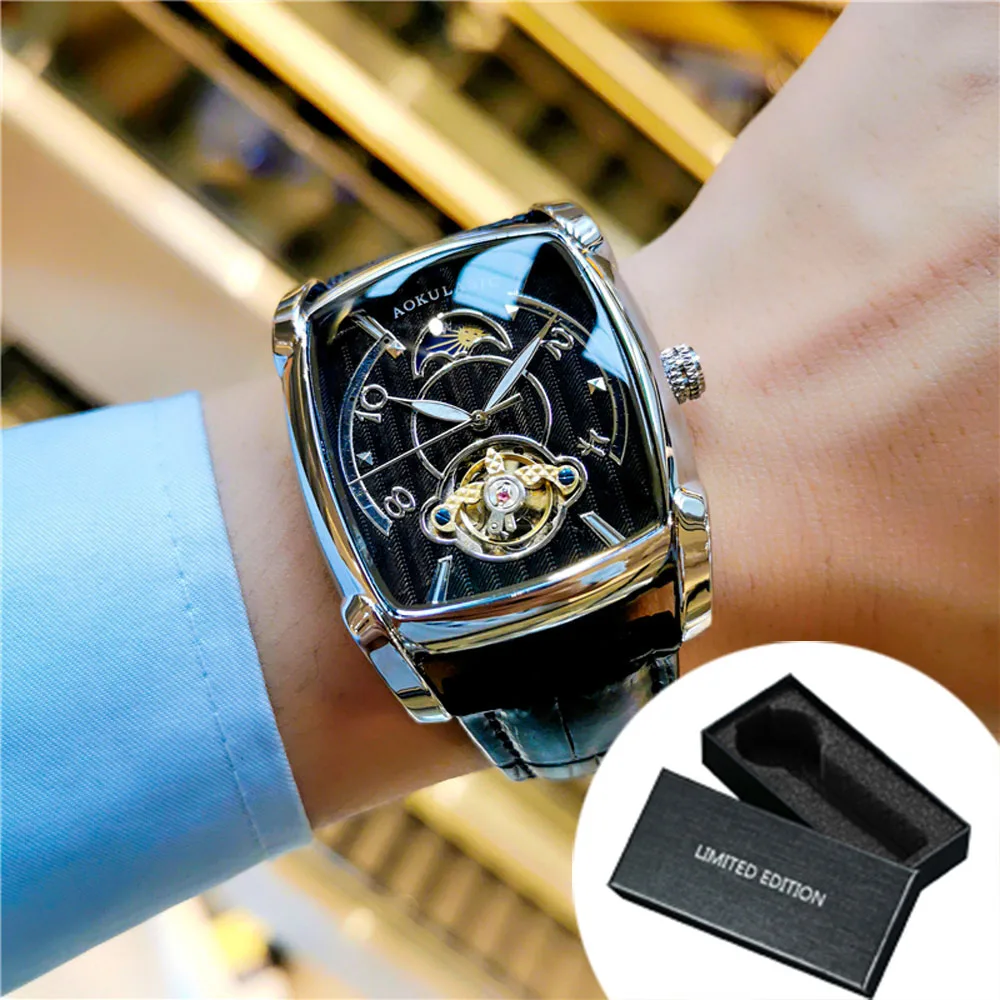 Men's Luxury Automatic Moon Phase Watch
