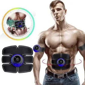 Abdominal EMS muscle stimulator for men, ABS training patches, muscle stimulator, USB loading, home exercise 10 Main Abdominal Sales device - №4