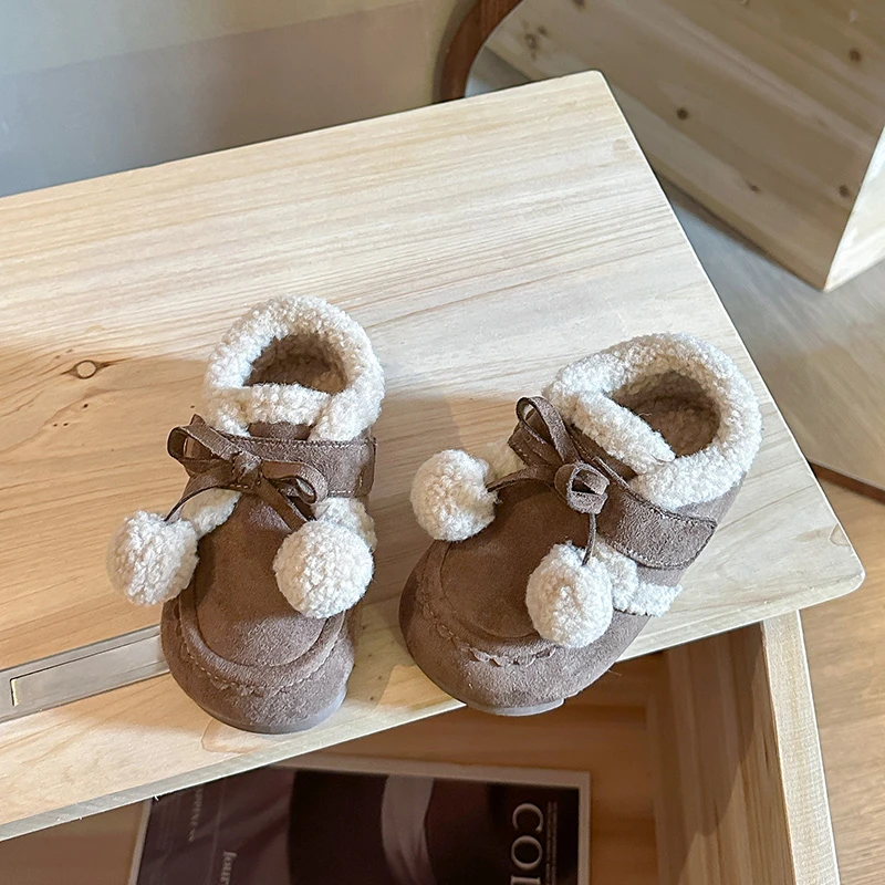 أطفال الأميرة أحذية مع Bowknots لطيف الفتيات حذاء كاجوال الحلو أنيقة 2025 الخريف جديد الأطفال حذاء مسطح لينة أسفل الراحة