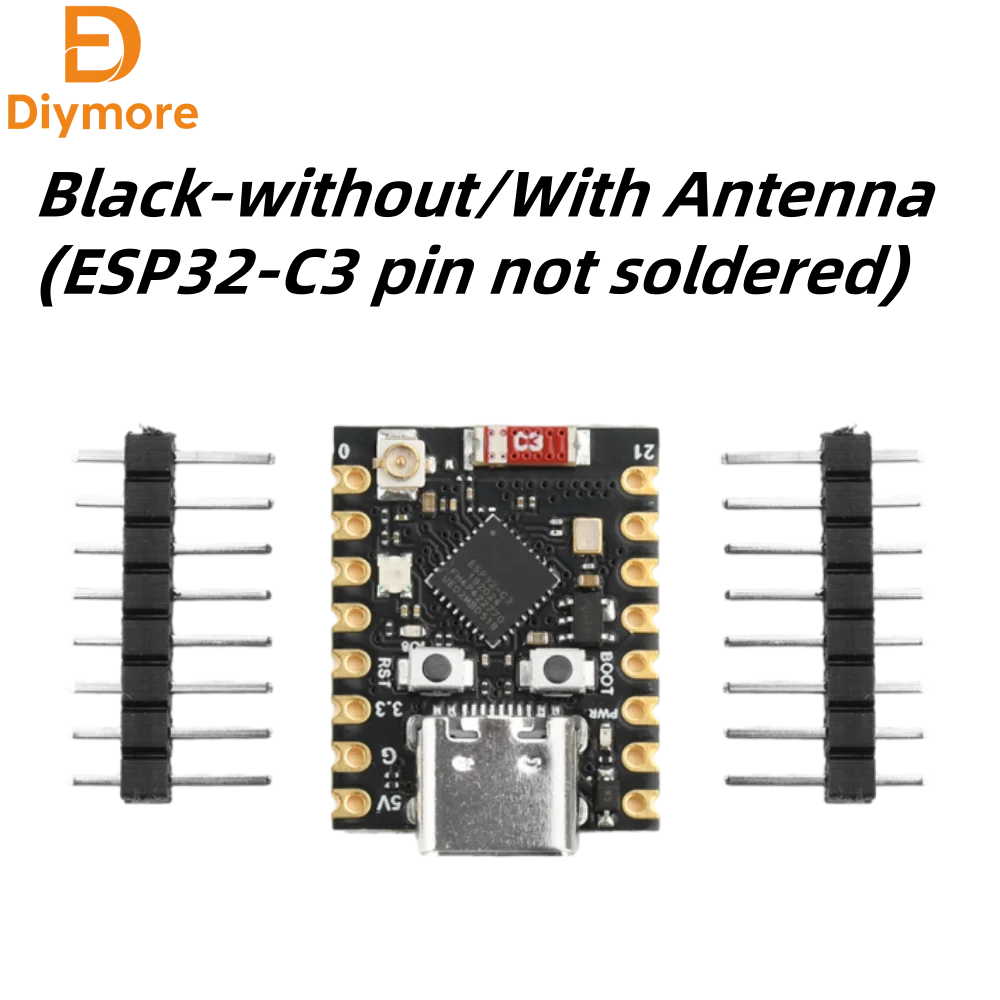 ESP32-C3 SuperMini WiFi Bluetooth مجلس التنمية Type-C واجهة هوائي خارجي غير ملحومة رأس الدبوس