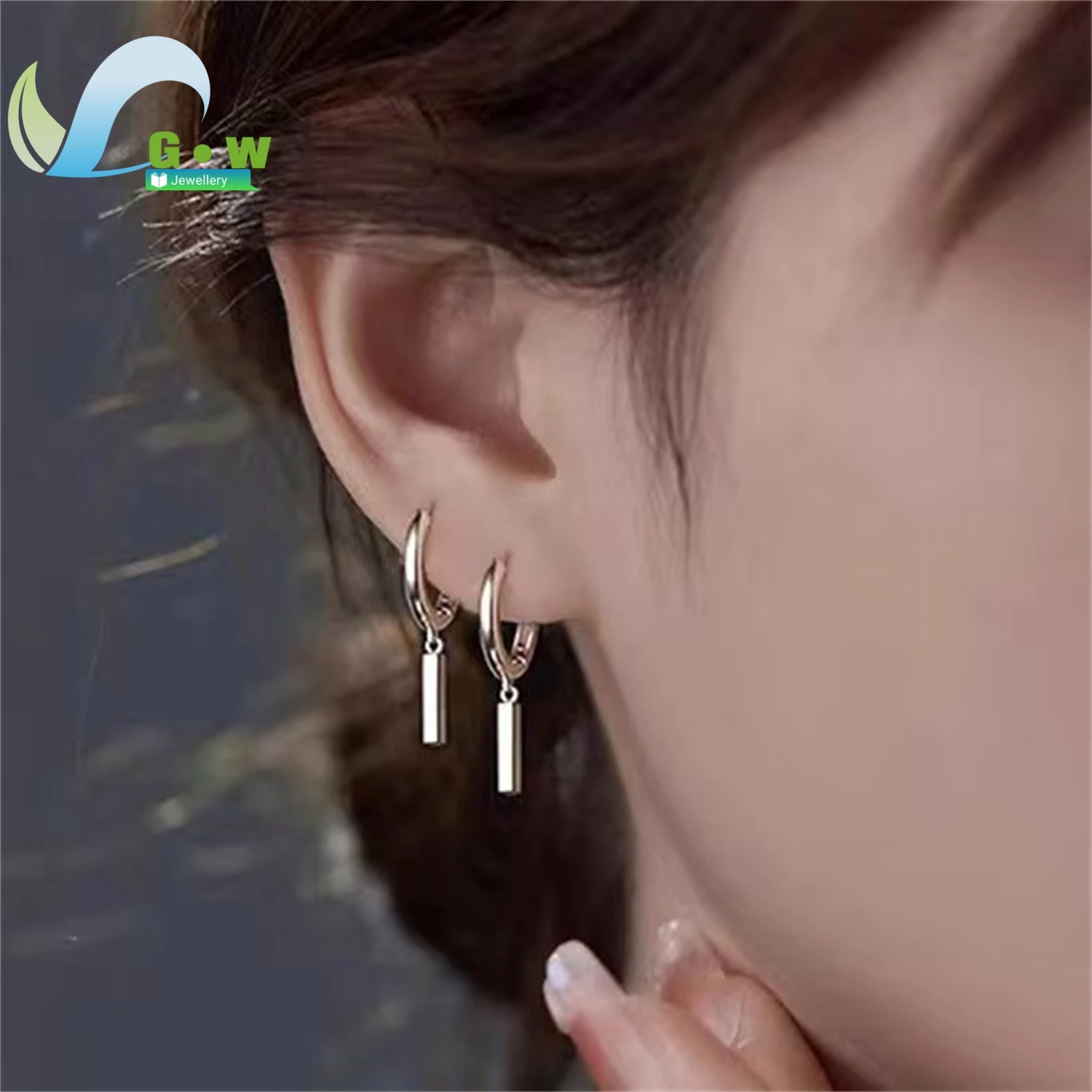 Fashion Earrings Women Elegant Popular Drop Dangle Gemstone Jewelry Minimalist Daily Wear Charm Gift For Her Girlfriend Wife