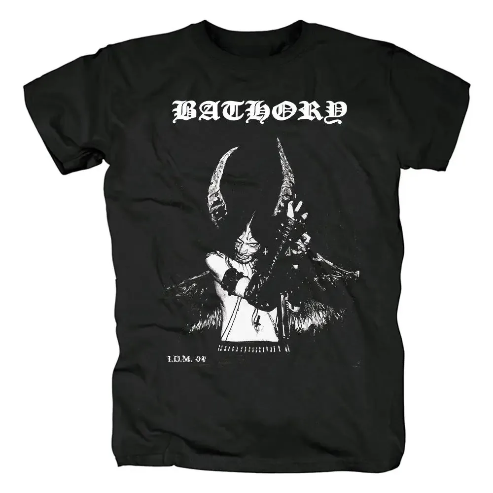 Bathory Black Metal Venom T Shirt Men Women Hip Hop Streetwear Short Sleeve Casual Fashion Plus Size Unisex 100% cotton Tees
