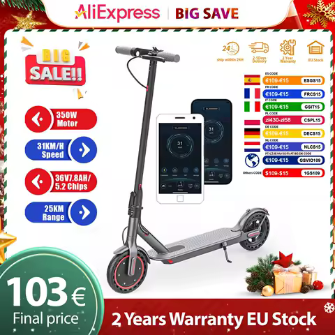 JUICEASE TX01 Electric Scooter for Adults 7.8Ah 350W Powerful Motor up to 31KM/H Speed Smart APP Electric Scooter with 5.2 Chips