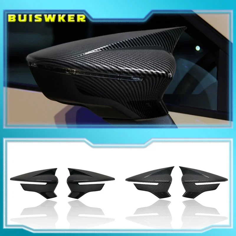 For Seat Leon 5F MK3 ST Cupra 2013-2020 Ibiza MK5 Arona 2017-2018 Carbon Fiber Rearview Mirror Cover Accessories
