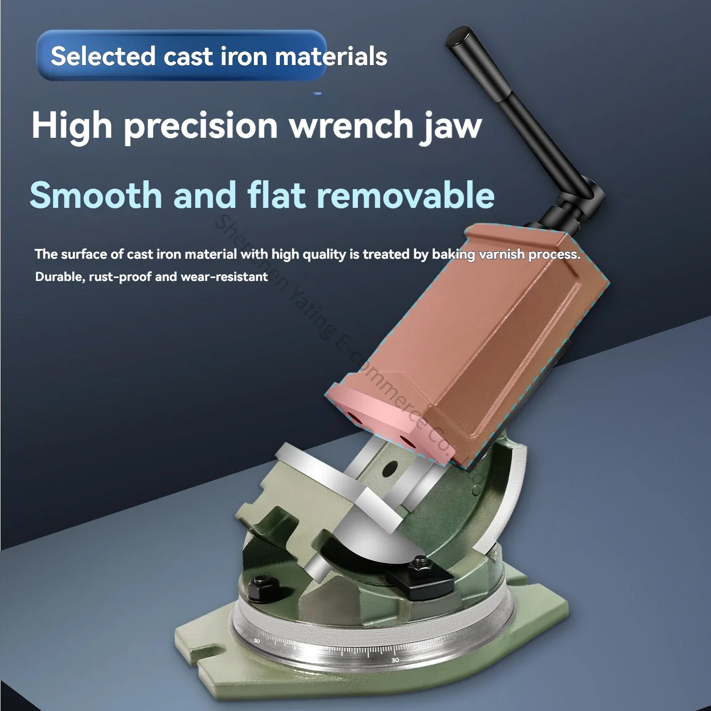 1pc Heavy Duty Tiltable Pliers, Angle Table Pliers, Drilling Machine, Milling Machine, Angle Fixed Rotary Precision Vise