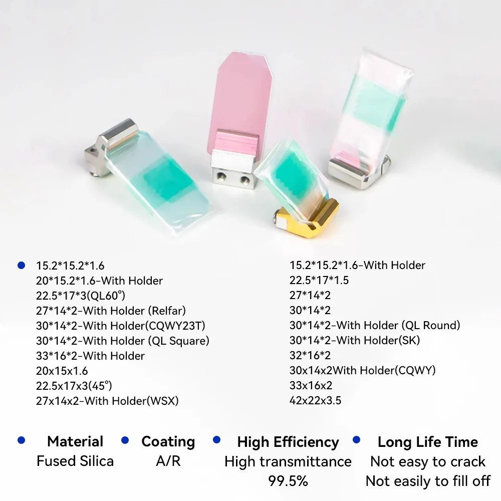 

Лазерная сварочная отражающая линза-зеркало с держателем 27x14x2, 33x16x2, 30x14x2 для лазерных сварочных головок SUP21/23T QILIN Raytools WSX