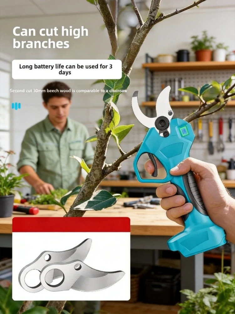 Strong Cordless Pruning Shears Lithium Powered Scissors for Iron Sheet Trimming