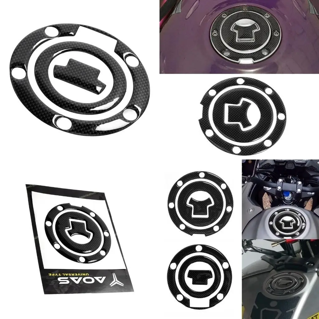 Motorcycle Gas Cap Decoration Sticker Universal Sticker, 3D Rubber Gas Oil Protector Waterproof